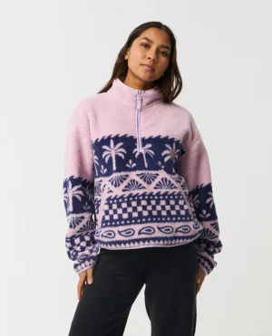 RIPCURL BOSSA NOVA 1/4 ZIP FLEECEPAITA